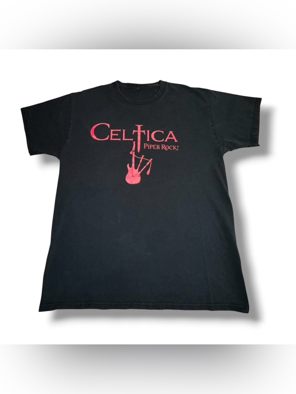 Men’s Unknown Brand Celtica Pipes Rock! Band T-Shirt